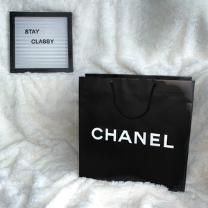 CHANEL Authentic Large Paper Gift bag